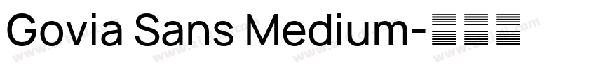 Govia Sans Medium字体转换